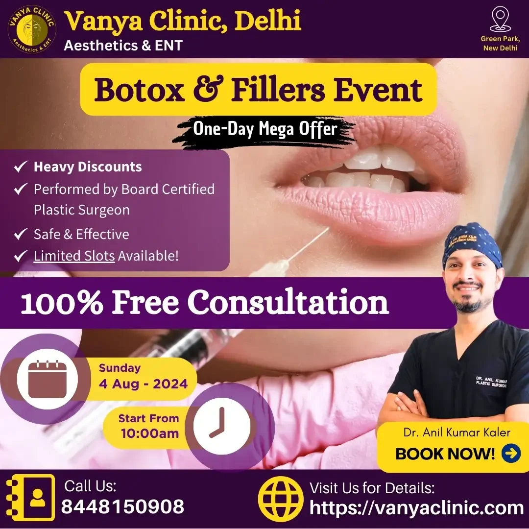 Botox & Fillers Discount Event on Sunday 4th Aug 2024