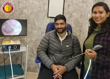 Patient of routine ear checkup.